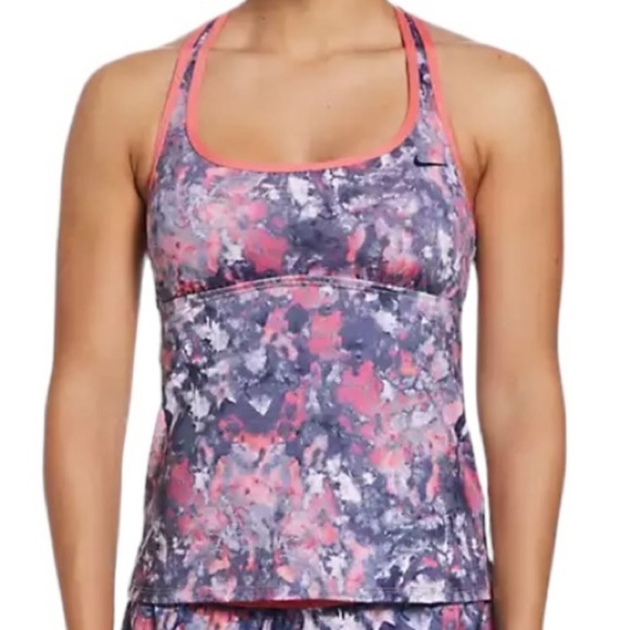NWT Nike Women's Racerback Tankini Swim Top - Picture 1 of 10